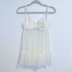 Victoria’s Secret white bridal babydoll
